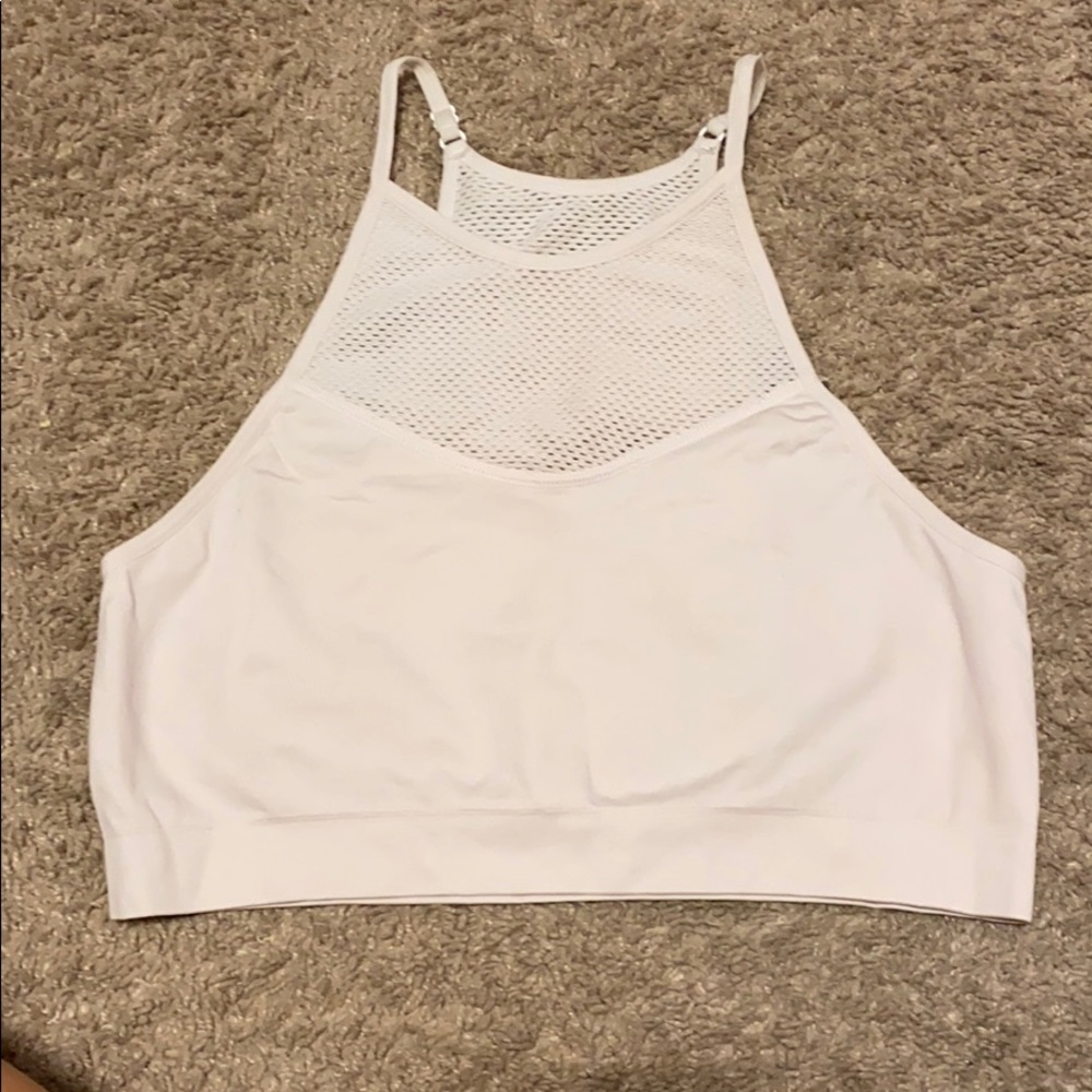 off white creamy crop top